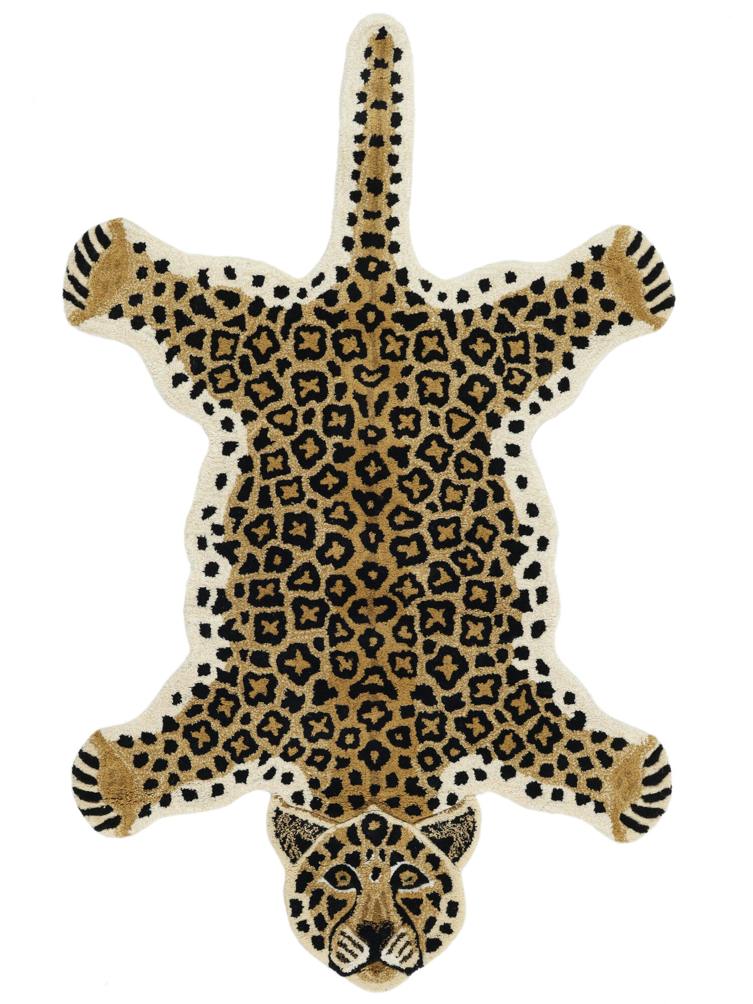 RugVista Leopard Alfombra - Beige 100x160