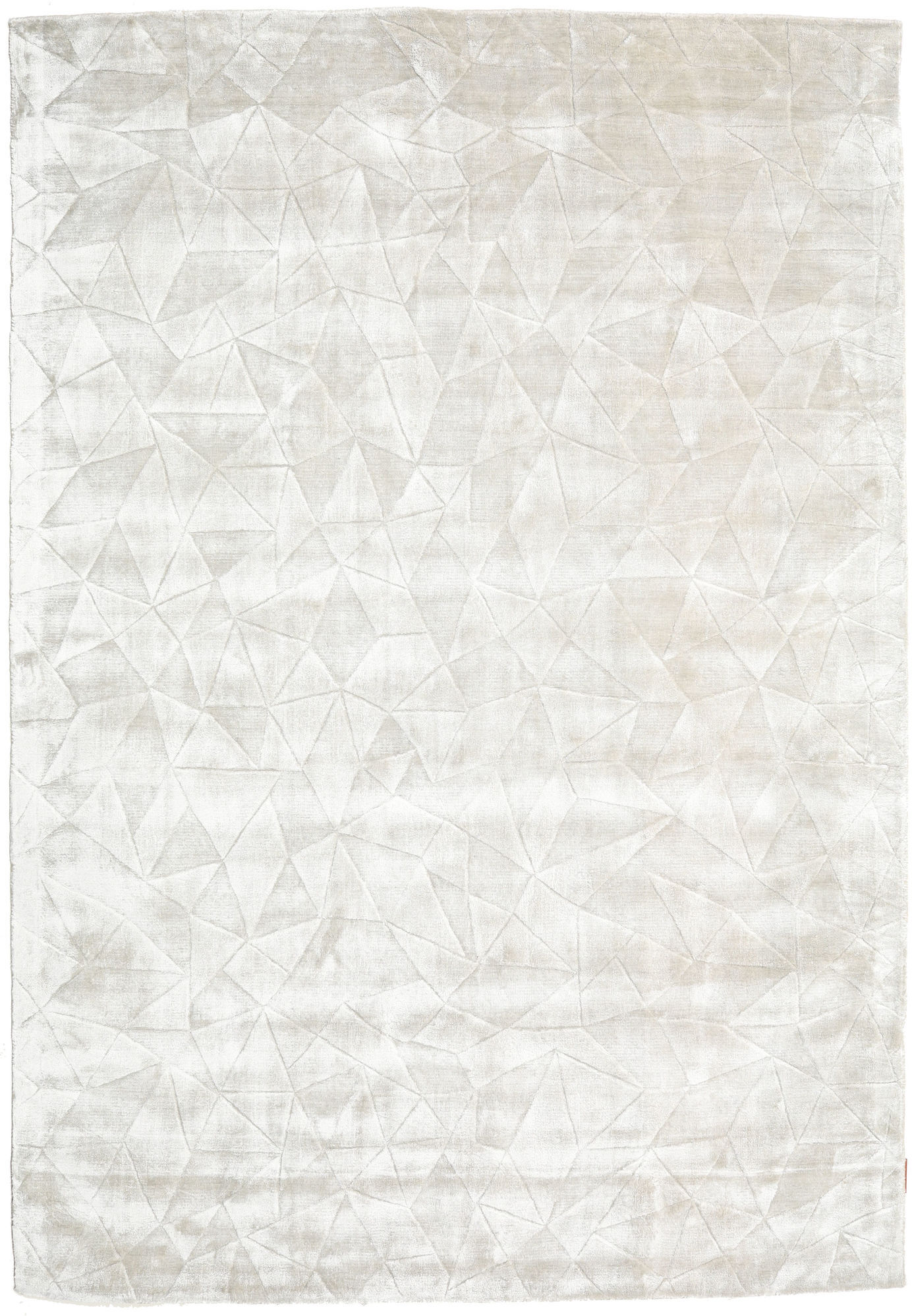 RugVista Crystal Alfombra - Gris plata / Blanco crudo 160x230