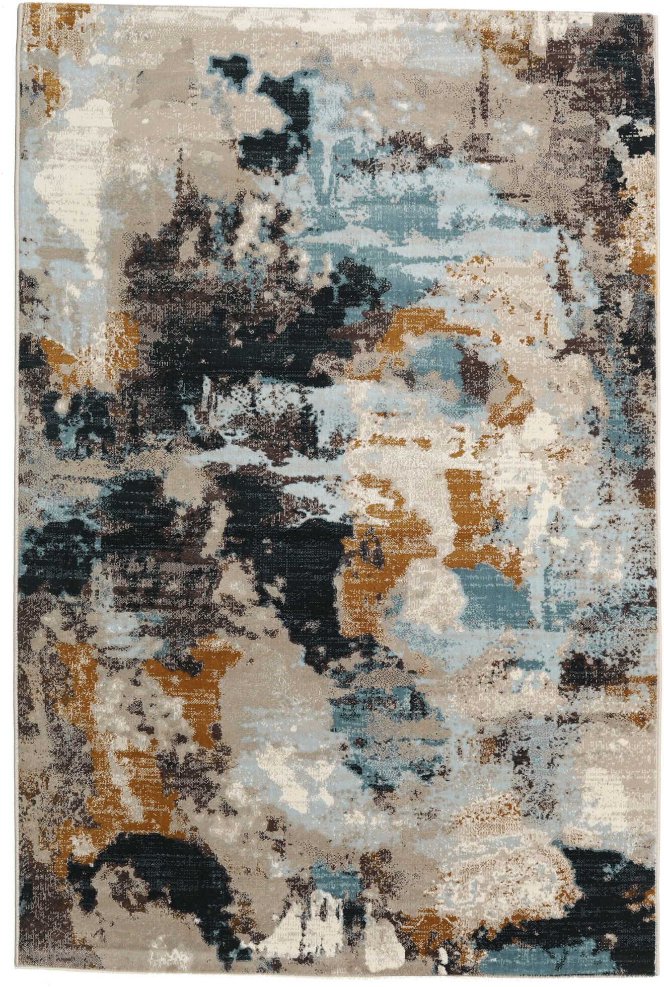 RugVista Arty Mind Alfombra - Beige / Gris Oscuro 120x180