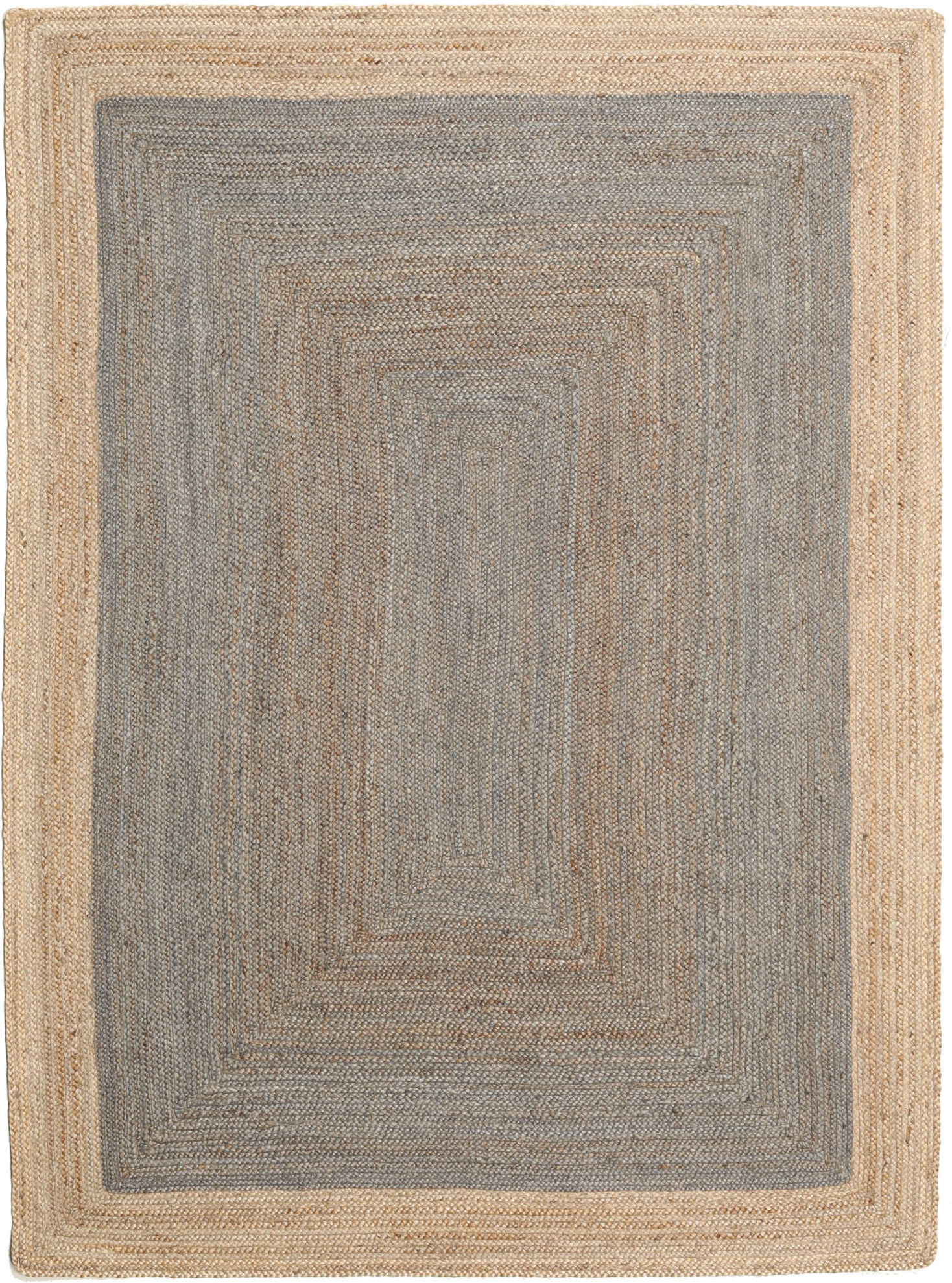 RugVista Frida Frame Alfombra - Gris / Beige 160x230