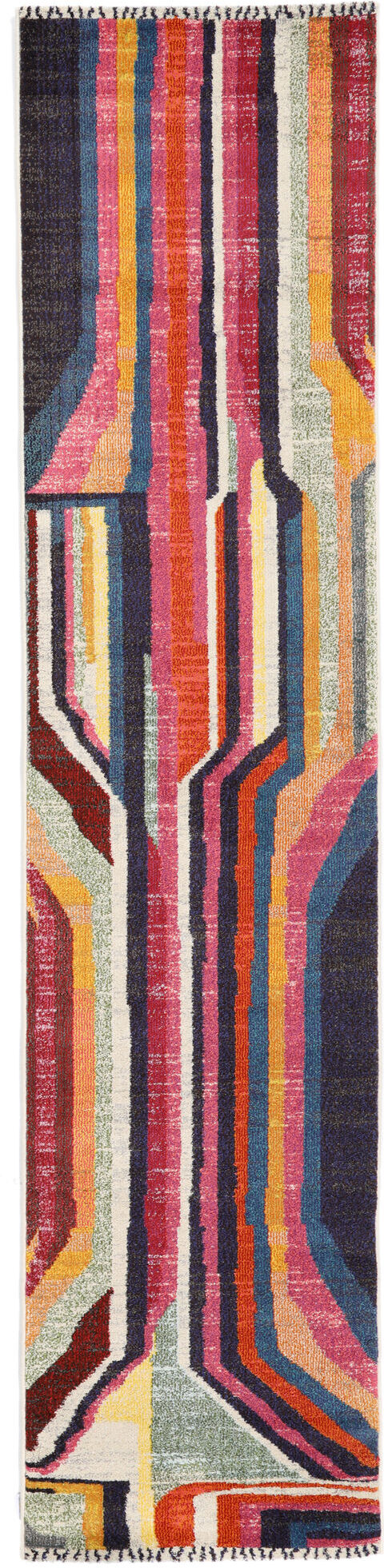 RugVista Markiz Alfombra - Multicolor / Rosa 80x350