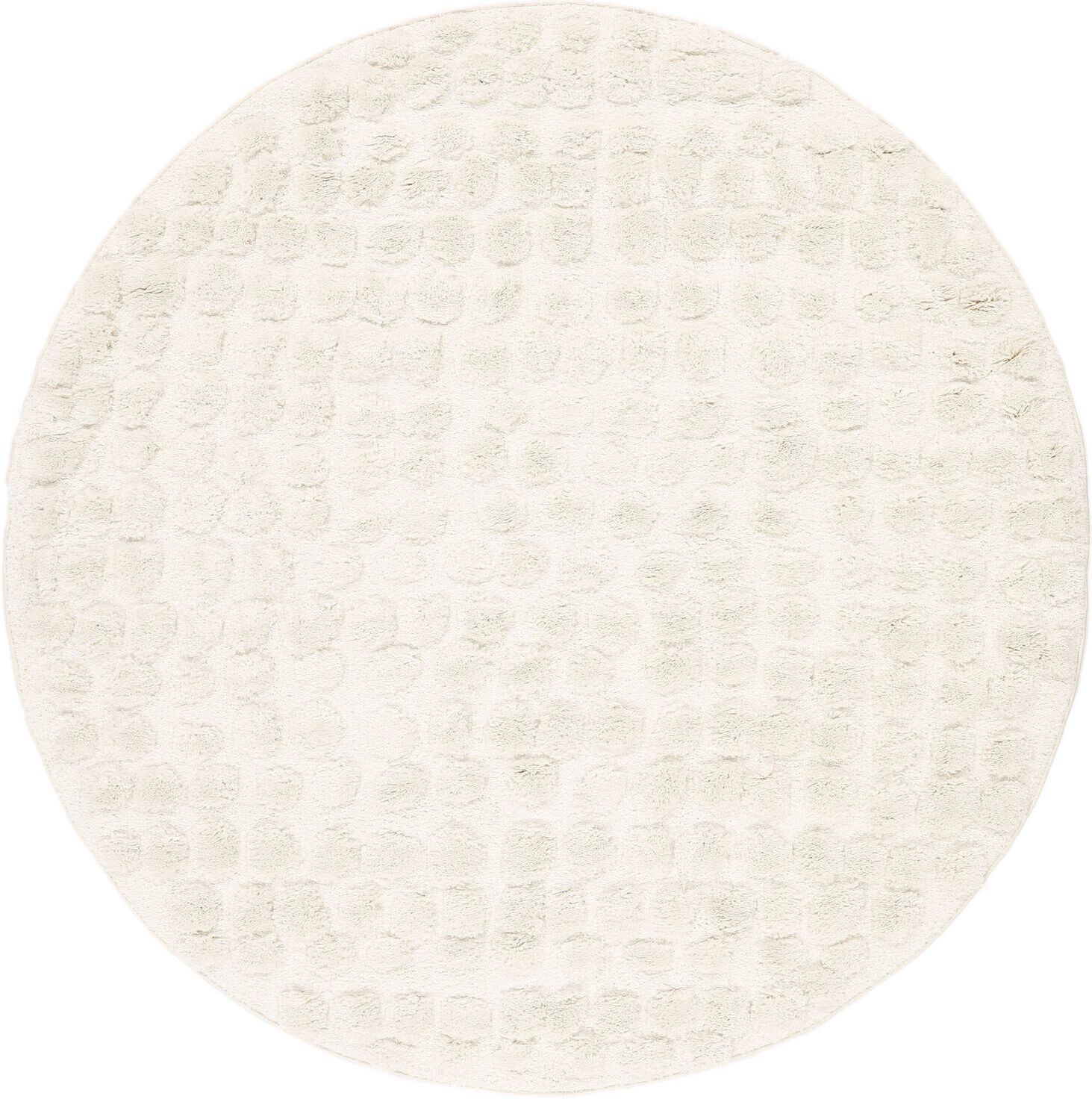 RugVista Mirage Alfombra - Blanco crudo  Ø 240