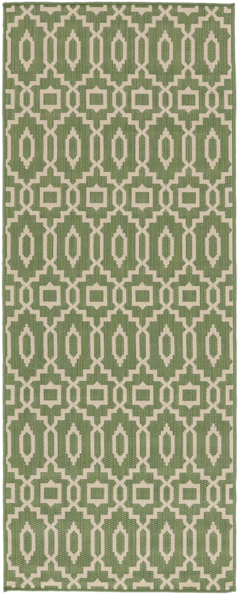 RugVista Zellige Alfombra - Verde / Beige 80x200