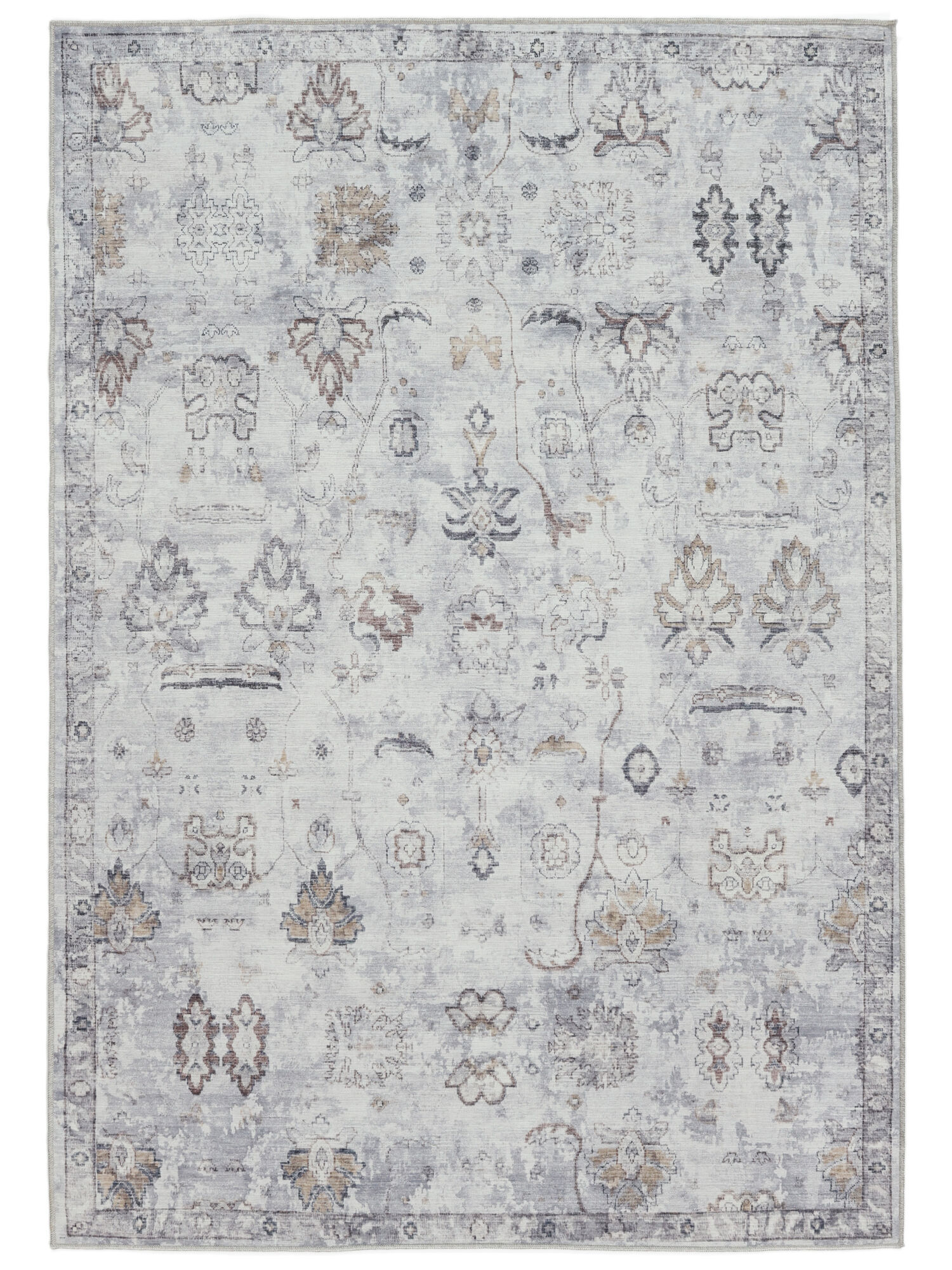 RugVista Ganti Oriental Alfombra - Gris / Beige 120x180