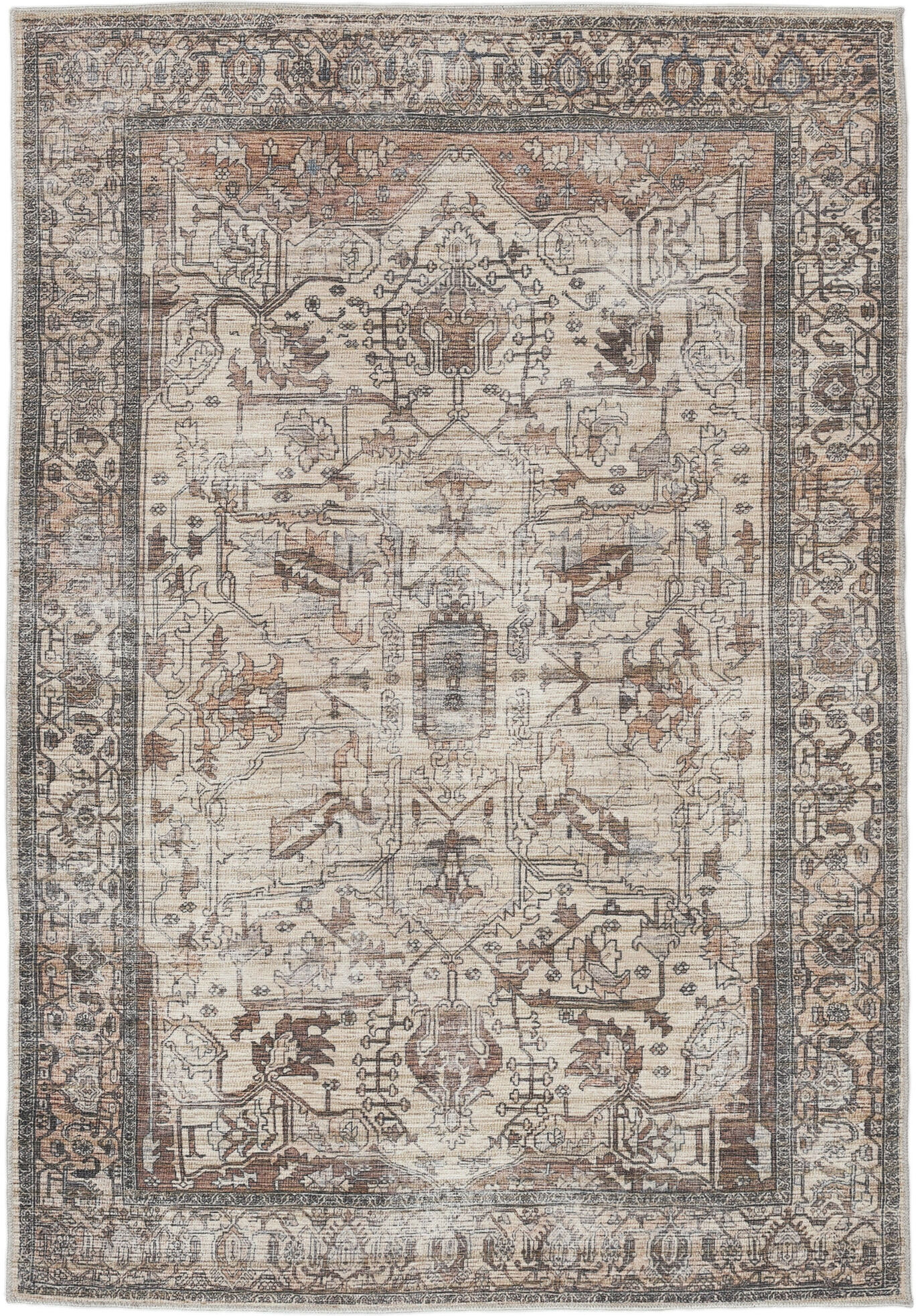 RugVista Oxana Oriental Alfombra - Marrón / Beige 120x180