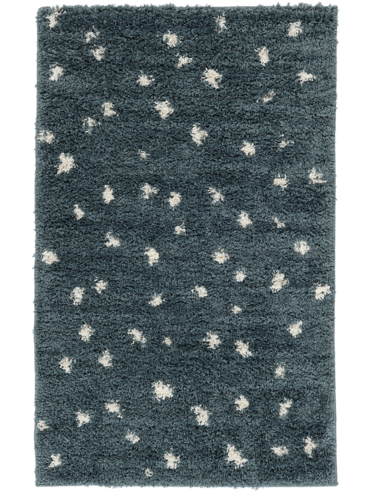 RugVista Polly Alfombra - Petrole / Blanco crudo 100x160