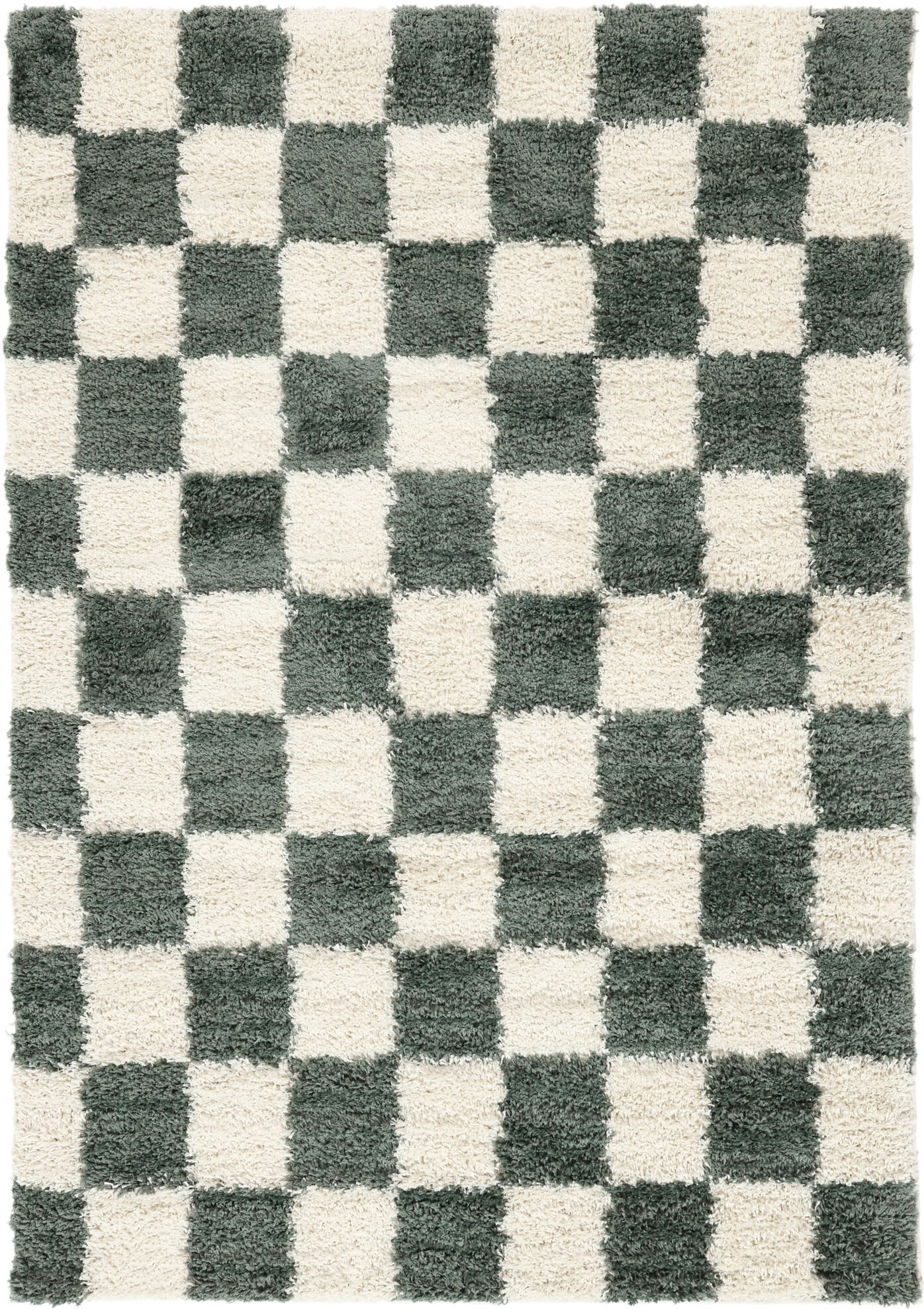 RugVista Chessie Alfombra - Verde / Blanco crudo 160x230