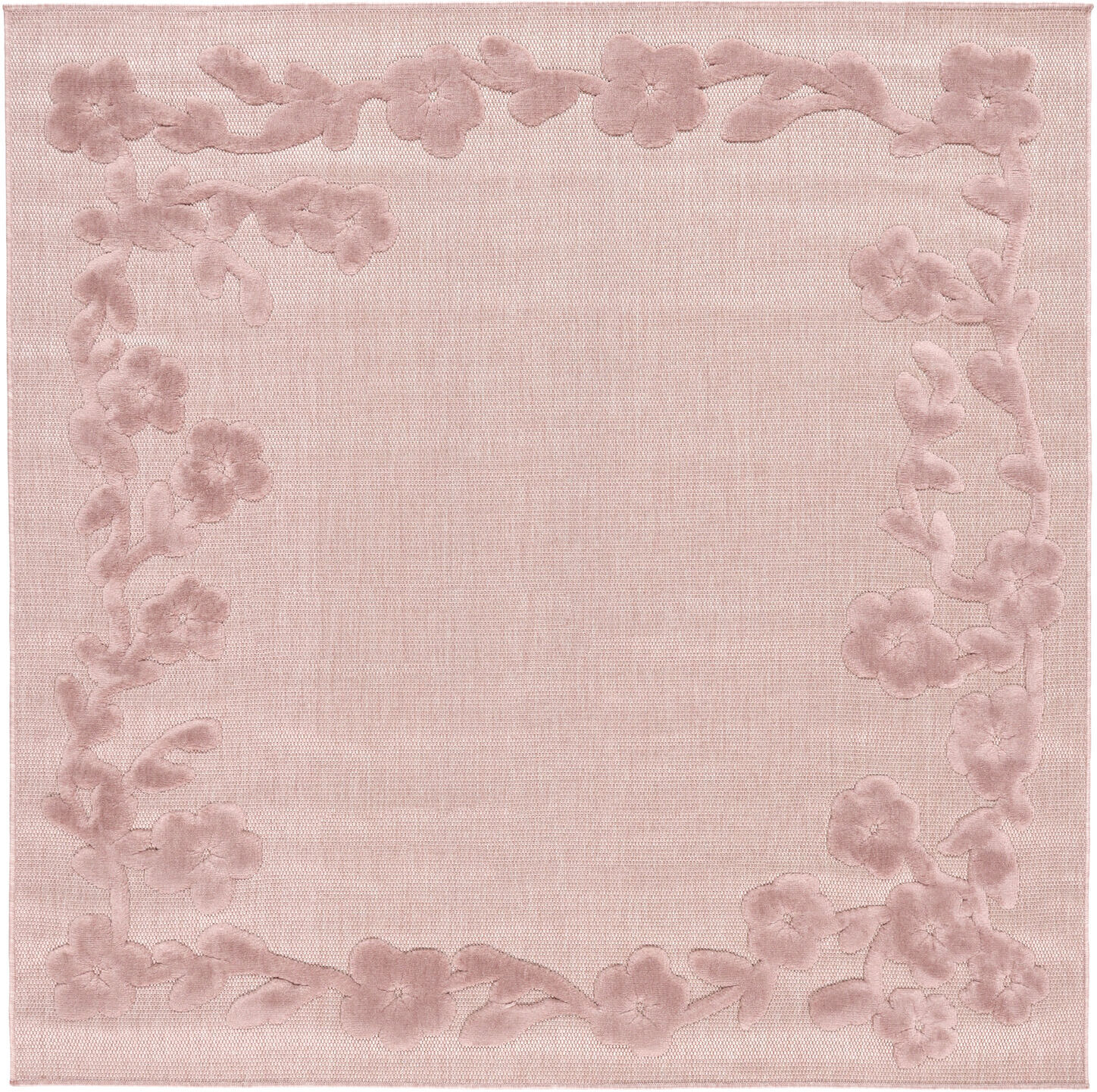 RugVista Florafama Alfombra - Rosa 200x200