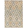 RugVista Patagonia Jute Alfombra - Beige crema / Azul 170x240