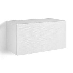 Mobili Fiver Unidad de pared Easy 70 con puerta hacia abajo, color fresno blanco