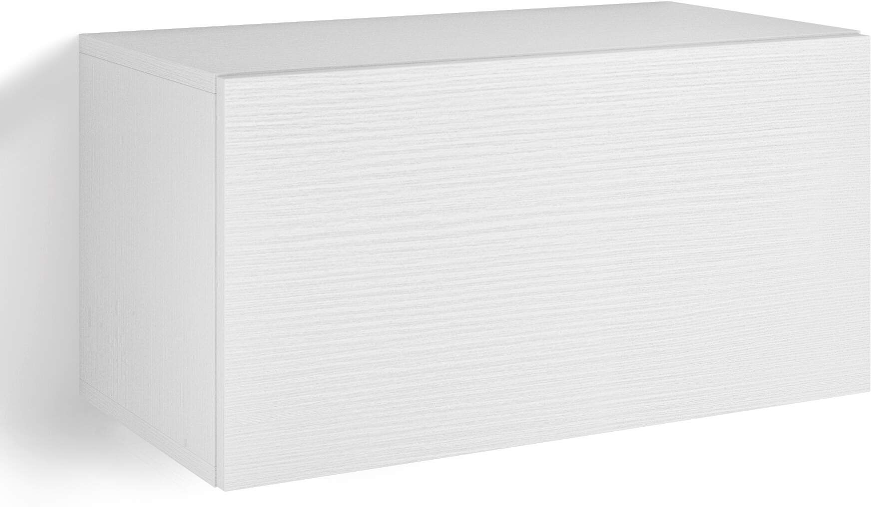 Mobili Fiver Unidad de pared Easy 70 con puerta hacia abajo, color fresno blanco