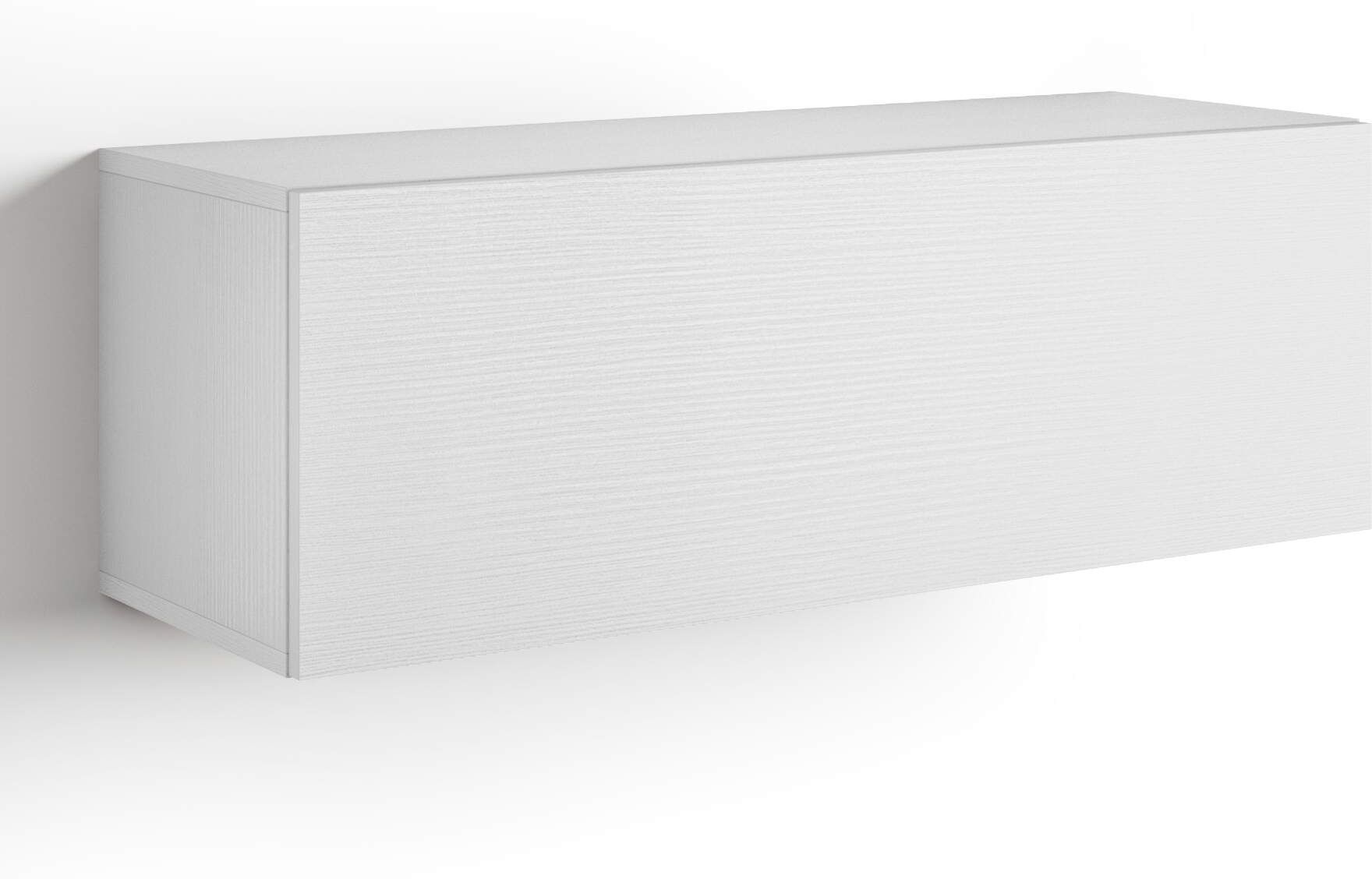 Mobili Fiver Unidad de pared Easy 104 con puerta hacia arriba, color fresno blanco