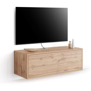 Mobili Fiver Mueble TV suspendido Iacopo con cajón, color madera rústica