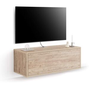 Mobili Fiver Mueble TV suspendido Iacopo con cajón, color encina