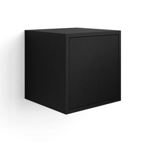 Mobili Fiver Unidad de pared Iacopo 36 con puerta abatible, color madera negra