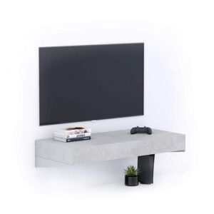 Mobili Fiver Mueble Tv Suspendido Evolution 90x40, Cemento Gris