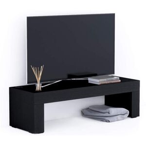 Mobili Fiver Mueble de TV Evolution 120x40, Madera Negra con cargador inalámbrico