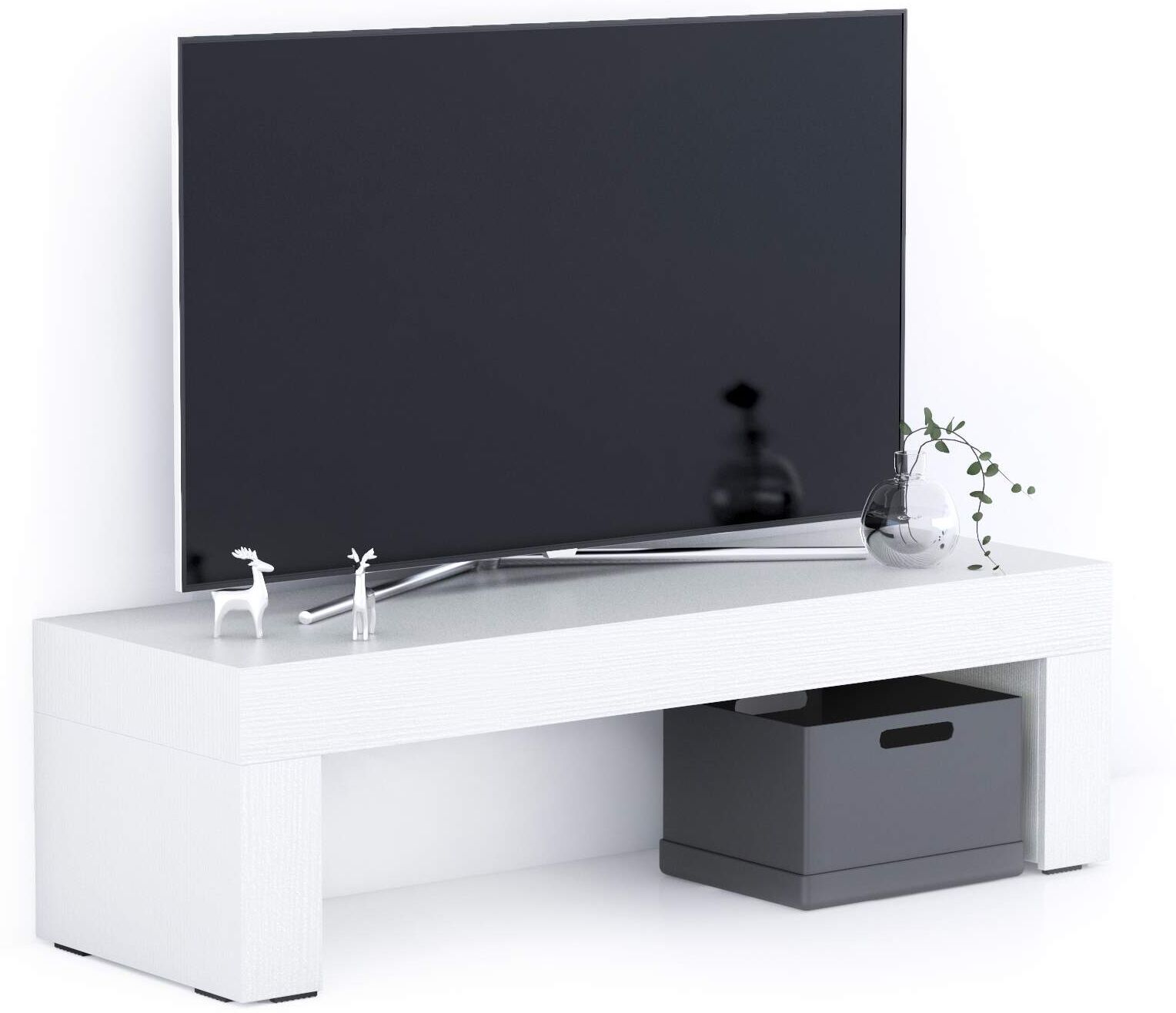 Mobili Fiver Mueble de TV Evolution 120x40, Fresno Blanco