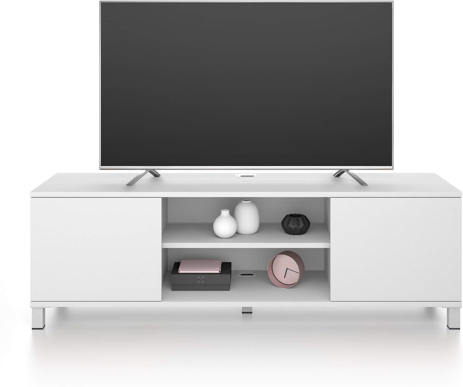 Mobili Fiver Mueble de TV Rachele, color Fresno blanco