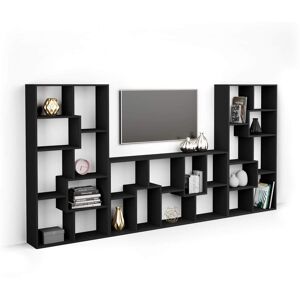 Mobili Fiver Mueble de TV Iacopo, color Madera negra