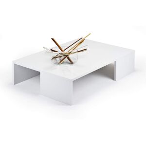 Mobili Fiver Mesa de centro Rachele, color Blanco brillante