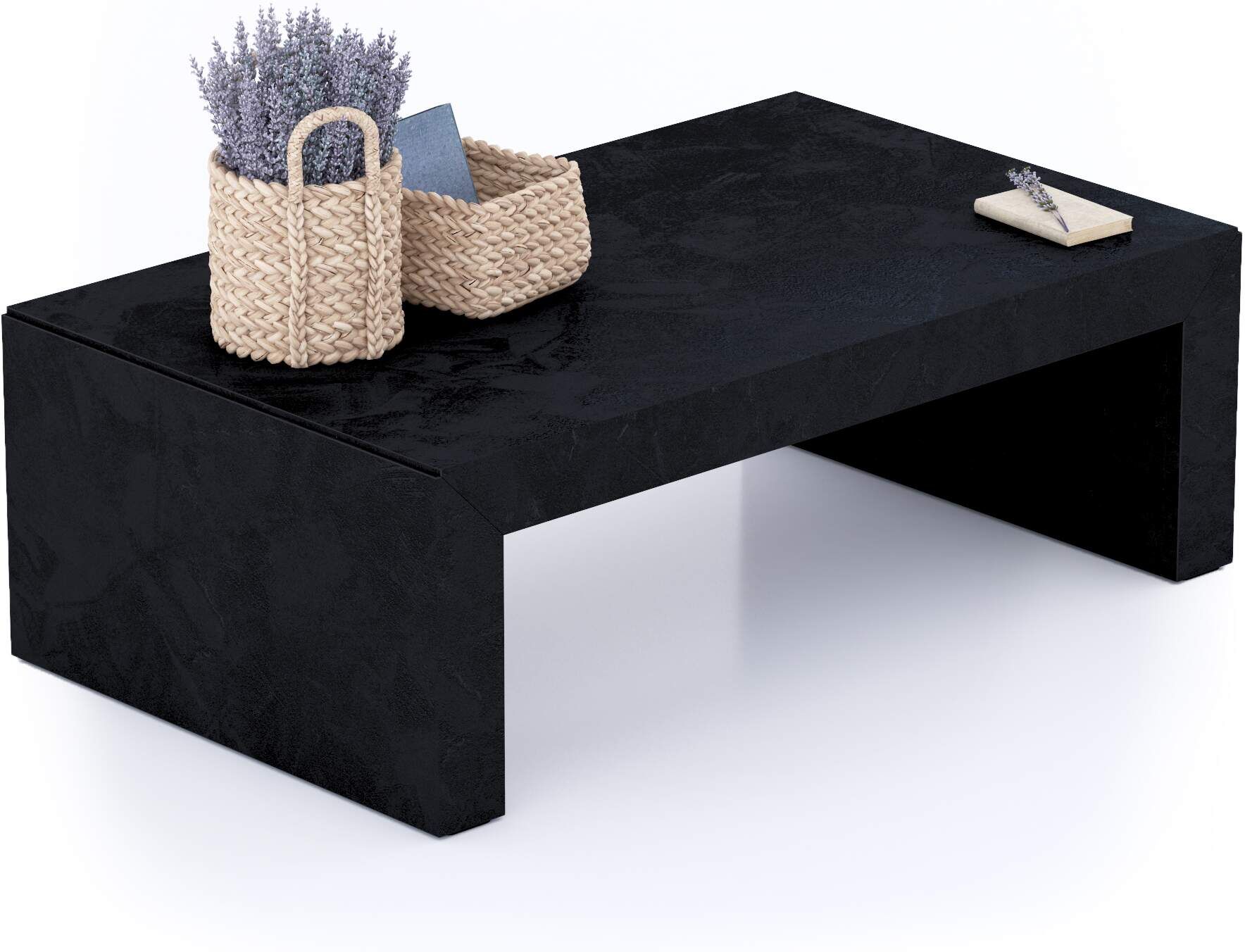 Mobili Fiver Mesa de Centro Angelica Cemento Negro