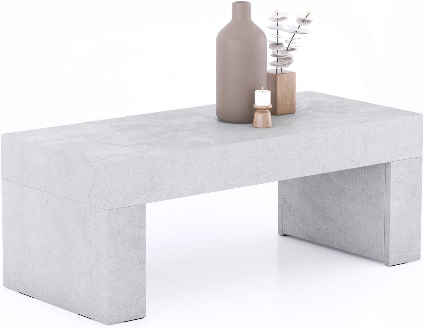 Mobili Fiver Mesa de centro Evolution 90x40, gris cemento