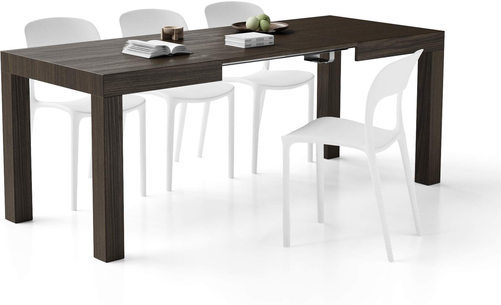 Mobili Fiver Mesa de Cocina Extensible First, 120(200)x80 cm, Nogal americano