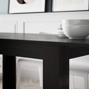 Mobili Fiver Mesa de cocina extensible Easy, color Madera negra