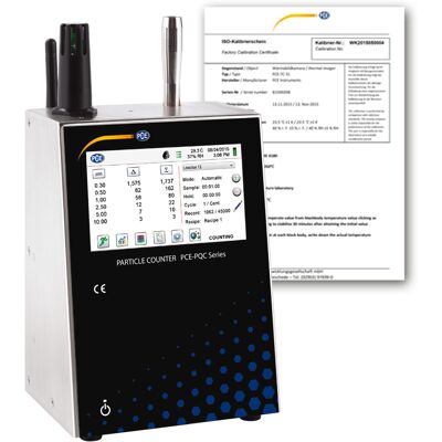 PCE Instruments Contador de partículas PCE-PQC 21EU incl. certificado de calibración PCE Instruments Contador de partículas PCE-PQC 21EU incl. certificado de calibración