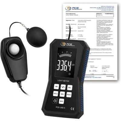 PCE Instruments Luxómetro PCE-LMD 5-ICA certificado calibración incluido PCE Instruments Luxómetro PCE-LMD 5-ICA certificado calibración incluido