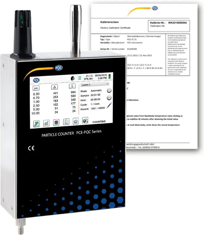 PCE Instruments Contador de partículas PCE-PQC 32EU