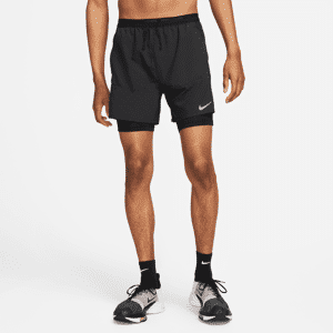 Nike Stride Pantalón corto de running híbrido Dri-FIT de 13 cm - Hombre - Negro (L)