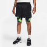 Nike Ja Pantalón corto de baloncesto Dri-FIT 2 en 1 de 10 cm - Hombre - Negro (XL)
