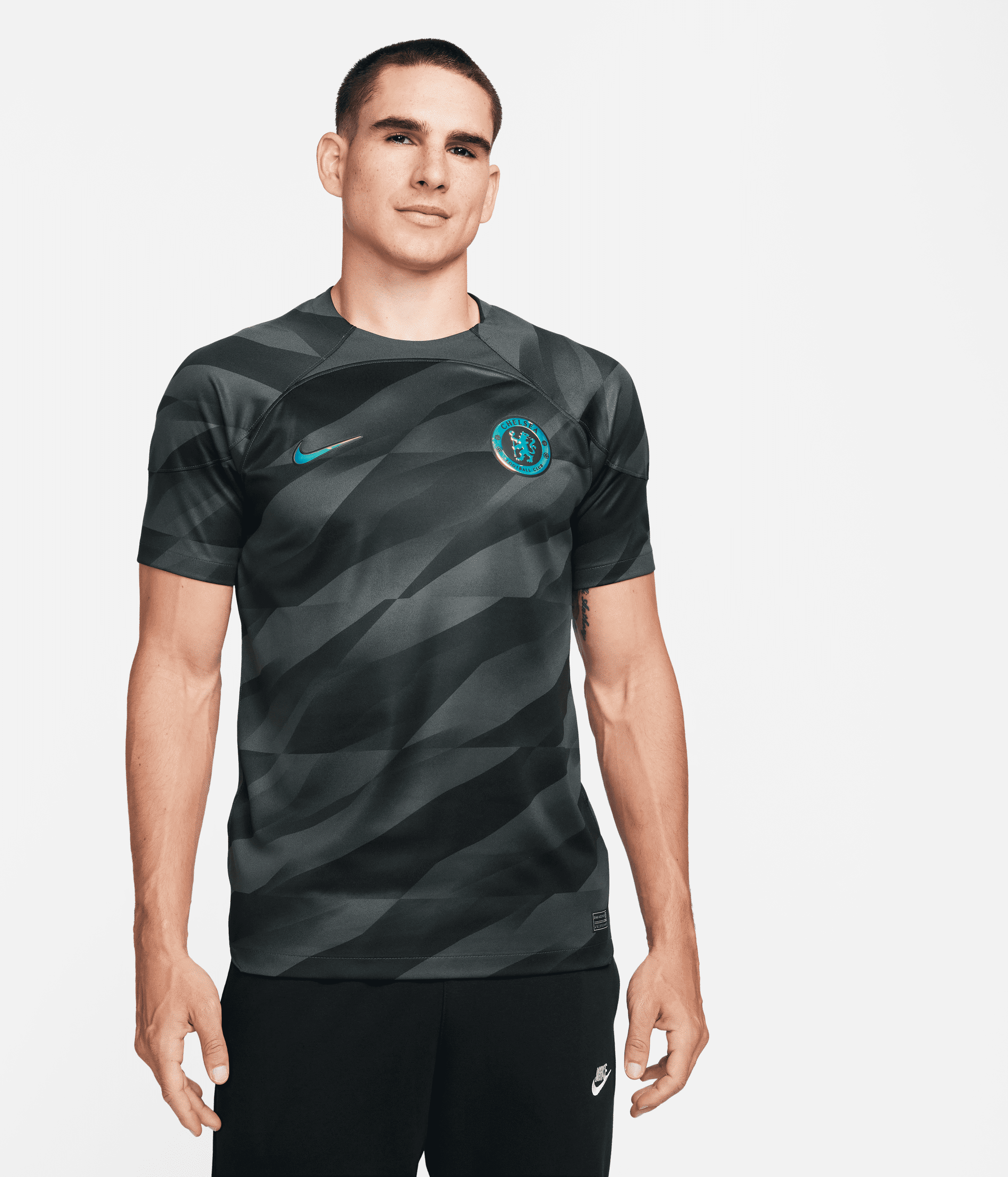 Equipación de portero Stadium Chelsea FC 2023/24 Camiseta de fútbol de manga corta Nike Dri-FIT - Hombre - Gris (XS)