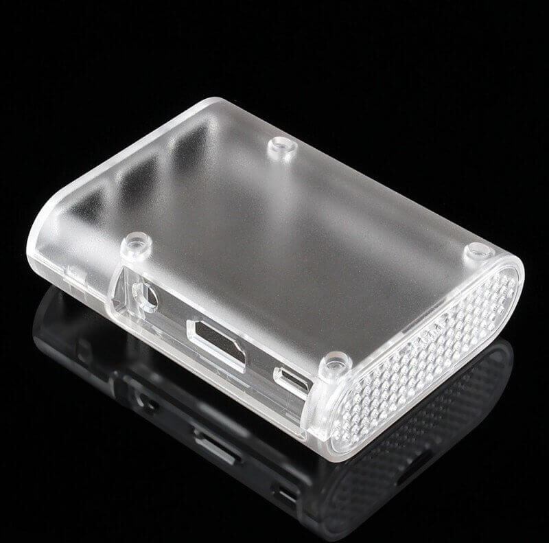 tiendatec CAJA TRASLUCIDA REDONDEADA PARA RASPBERRY PI 3 B / 2 B / B+ tiendatec CAJA TRASLUCIDA REDONDEADA PARA RASPBERRY PI 3 B / 2 B / B+