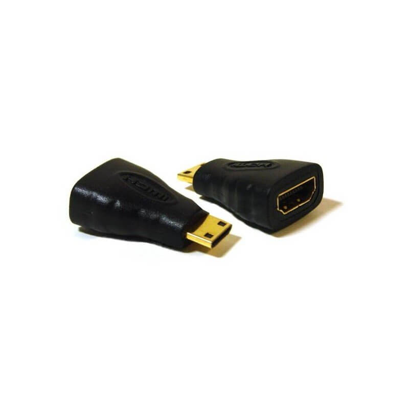 tiendatec CONVERSOR MINI HDMI (TIPO C) A HDMI M/H - NEGRO