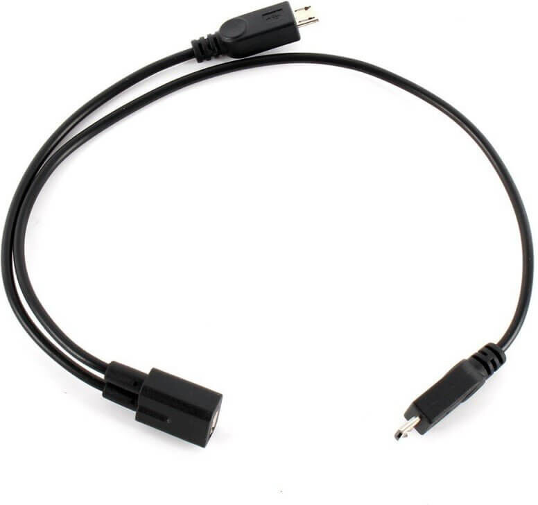 tiendatec CABLE MICRO USB ALARGADOR DUPLICADOR EN 'Y' 1-A-2 tiendatec CABLE MICRO USB ALARGADOR DUPLICADOR EN 'Y' 1-A-2