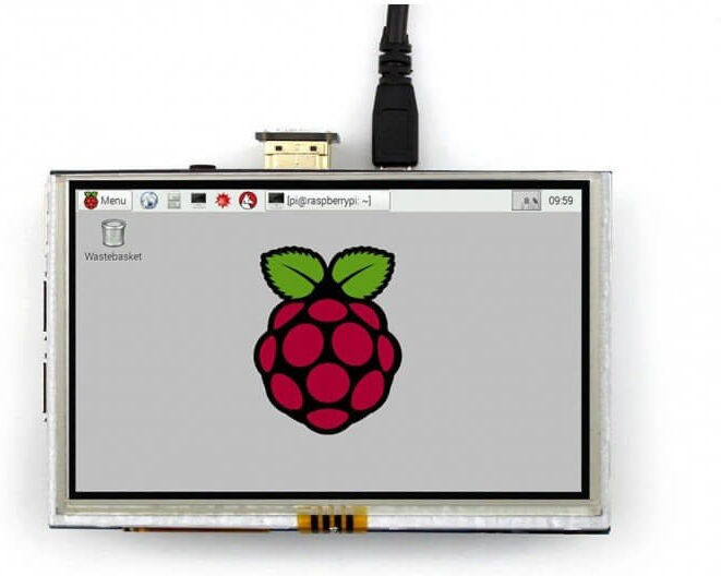 tiendatec PANTALLA LCD TACTIL 5" 800x480 HDMI PARA RASPBERRY PI