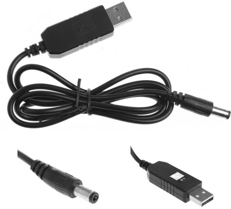 tiendatec CABLE ALIMENTACION USB STEP-UP - CONVERSOR 5V A 12V DC JACK tiendatec CABLE ALIMENTACION USB STEP-UP - CONVERSOR 5V A 12V DC JACK
