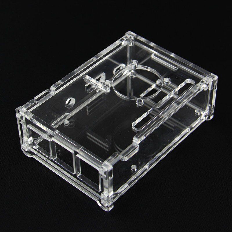 tiendatec CAJA ACRILICA DIY CON SOPORTE VENTILADOR PARA RASPBERRY PI tiendatec CAJA ACRILICA DIY CON SOPORTE VENTILADOR PARA RASPBERRY PI