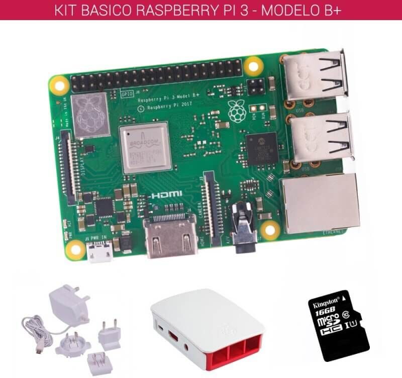 tiendatec RASPBERRY PI 3 - MODELO B+ - KIT BASICO (16GB BLANCO) tiendatec RASPBERRY PI 3 - MODELO B+ - KIT BASICO (16GB BLANCO)