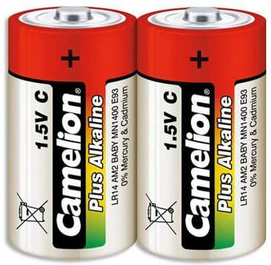 CAMELION PLUS ALCALINA PACK 2 PILAS C LR14 1.5V CAMELION PLUS ALCALINA PACK 2 PILAS C LR14 1.5V
