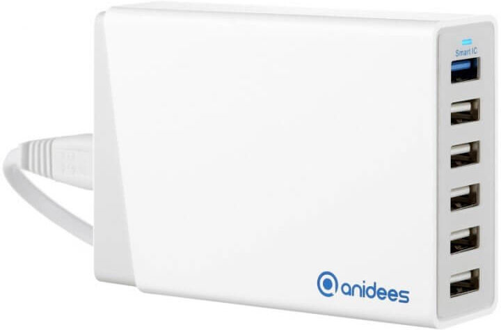 ANIDEES AI CHARGER 6+ CARGADOR USB 6 PUERTOS 5V 60W 12A ANIDEES AI CHARGER 6+ CARGADOR USB 6 PUERTOS 5V 60W 12A
