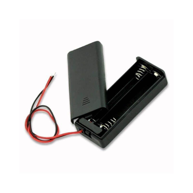 tiendatec PORTAPILAS 2 PILAS AAA LR03 CON INTERRUPTOR Y TAPA tiendatec PORTAPILAS 2 PILAS AAA LR03 CON INTERRUPTOR Y TAPA