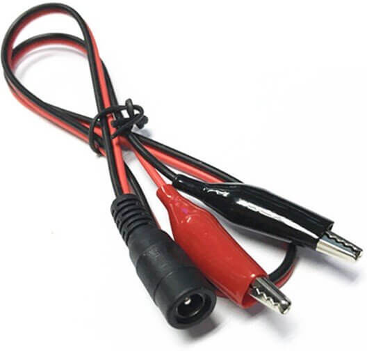 tiendatec CABLE DC JACK/H 5,5x2,1MM A PINZAS COCODRILO tiendatec CABLE DC JACK/H 5,5x2,1MM A PINZAS COCODRILO