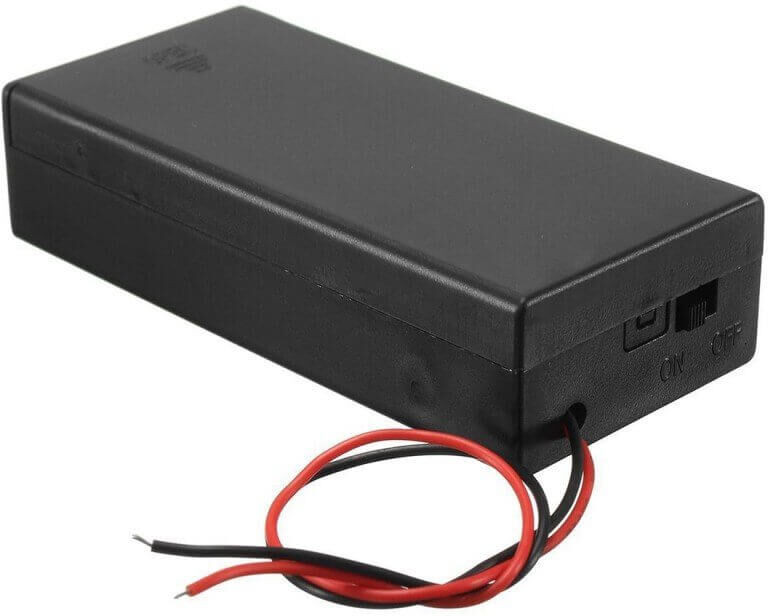 tiendatec PORTAPILAS 2 BATERIAS 18650 CON INTERRUPTOR Y TAPA tiendatec PORTAPILAS 2 BATERIAS 18650 CON INTERRUPTOR Y TAPA