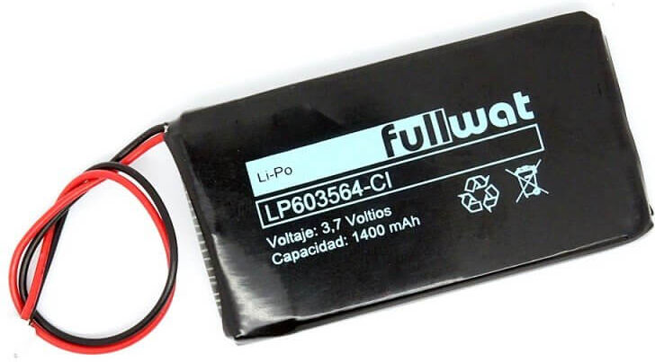 Fullwat BATERIA LITIO LIPO 603564 3,7V 1400MAH JST Fullwat BATERIA LITIO LIPO 603564 3,7V 1400MAH JST