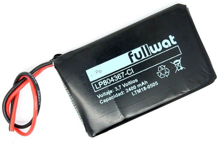 Fullwat BATERIA LITIO LIPO 804367 3,7V 2400MAH JST Fullwat BATERIA LITIO LIPO 804367 3,7V 2400MAH JST