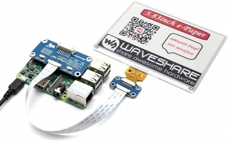 Waveshare PANTALLA E-INK 5,83" 600X448 ROJO/NEGRO/BLANCO PARA RASPBERRY PI Waveshare PANTALLA E-INK 5,83" 600X448 ROJO/NEGRO/BLANCO PARA RASPBERRY PI